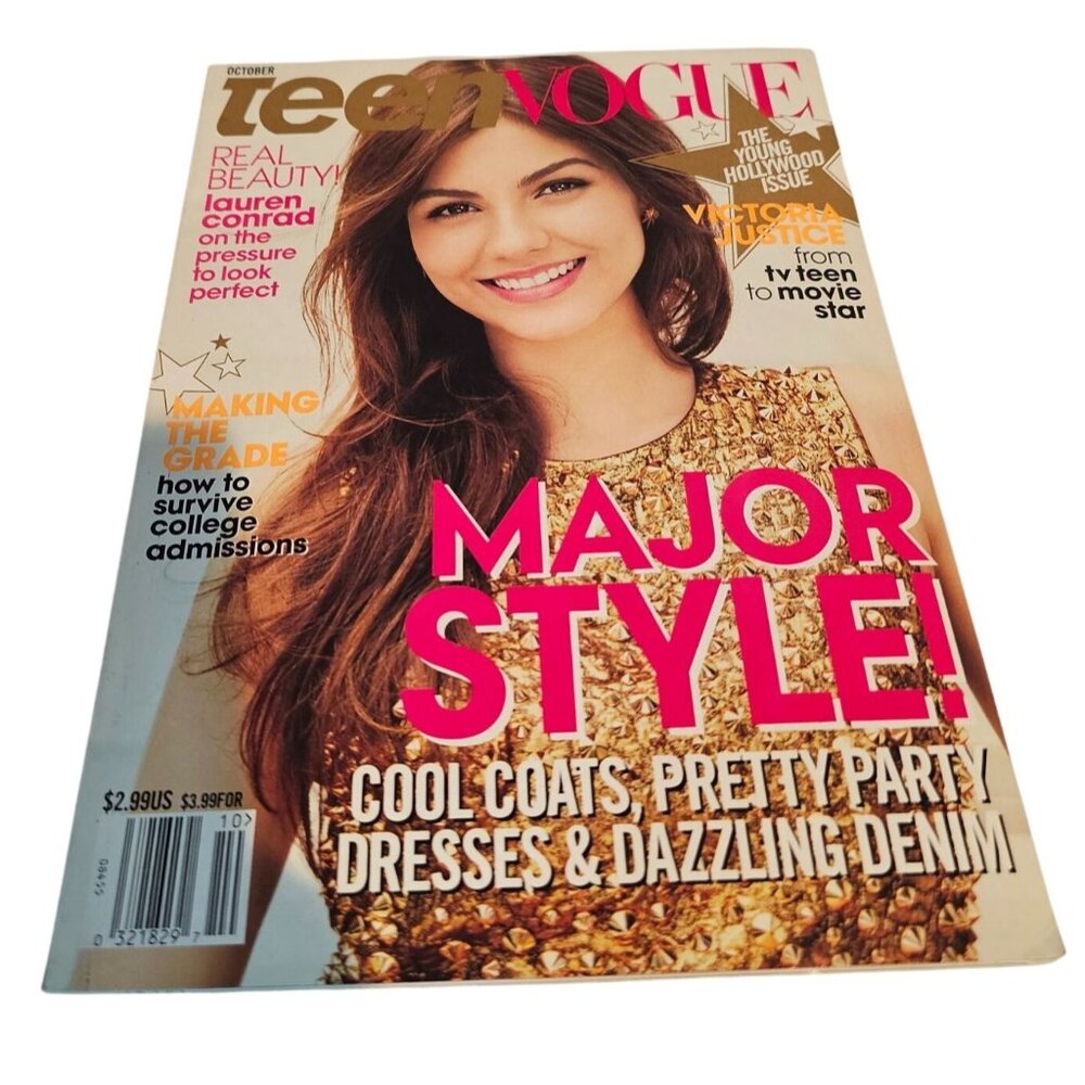 Teen Vogue October 2012 Magazine Victoria Justice Cover Fall Fashion Trends